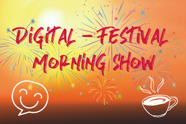Digital-Festival-Visual mit Zusatz "Morning-Show"